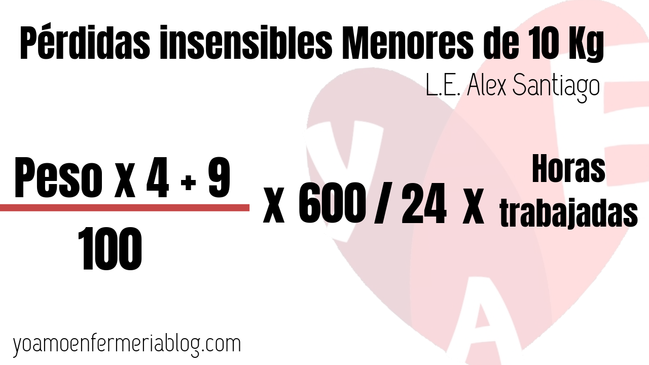 Como Calcular Las Perdidas Insensibles En Adultos yoamoenfermeriablog.com